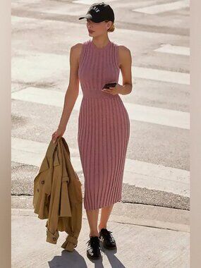 varley aria knit midi dress | Dresses | Varley Xl Sleeveless dress